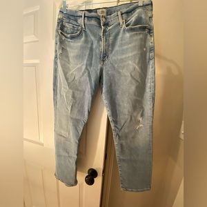 Citizens of Humanity 33 Ella light wash distressed.